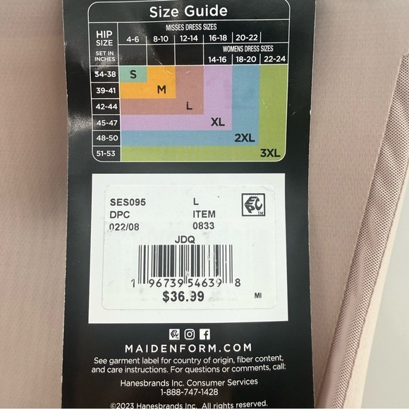 NWT Maidenform Craveable Intimates High Waisted Thigh Slimmer Sculpt Extra Firm - Picture 6 of 11